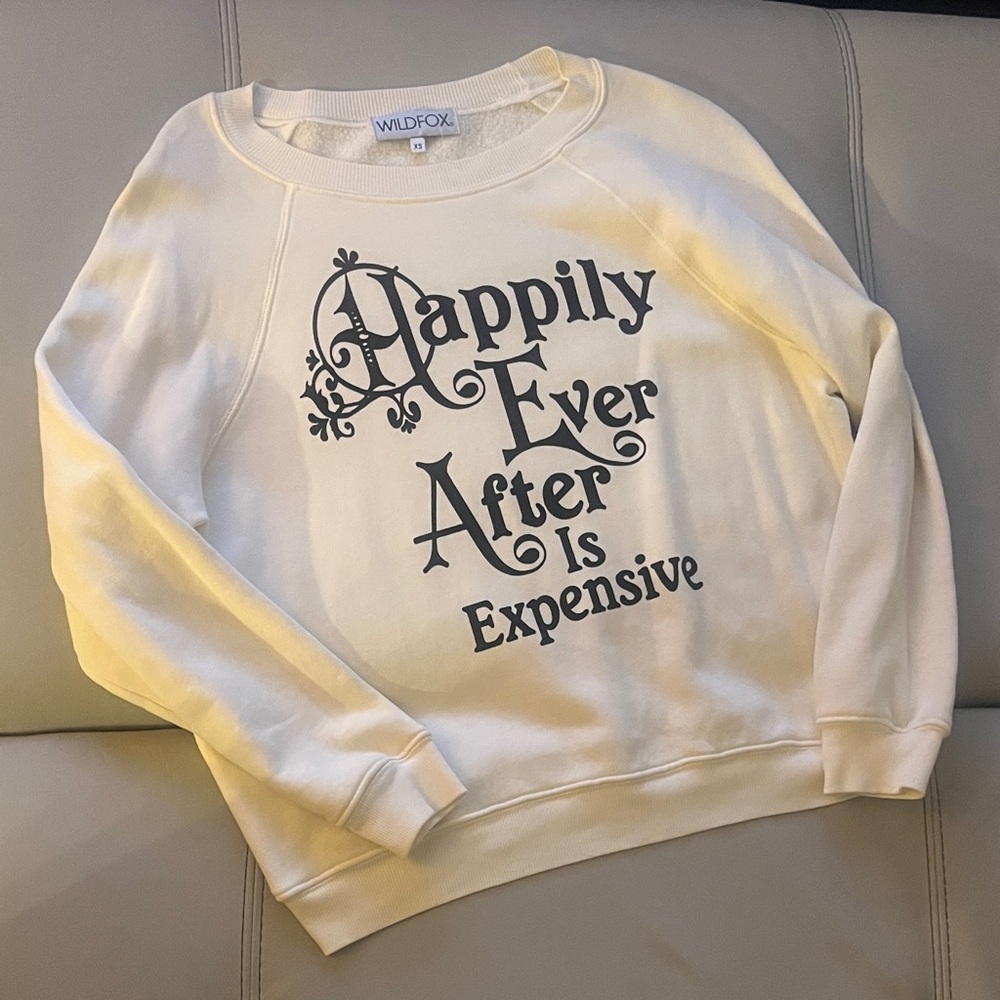 Wildfox Ivory Graphic Pullover
